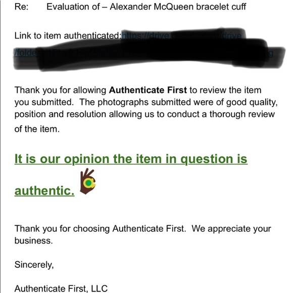 Alexander McQueen metal/enamel cuff - Picture 13 of 13